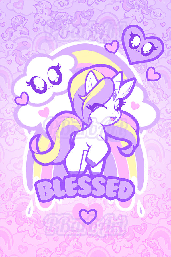 Blessed - Unicorn (Art Print)