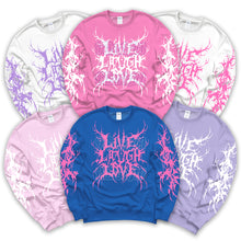 Load image into Gallery viewer, Live Laugh Love (Sweatshirt) KAWAII VERSION!!