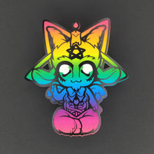 Load image into Gallery viewer, Chibi Baphomet - Rainbow (Vinyl Sticker)
