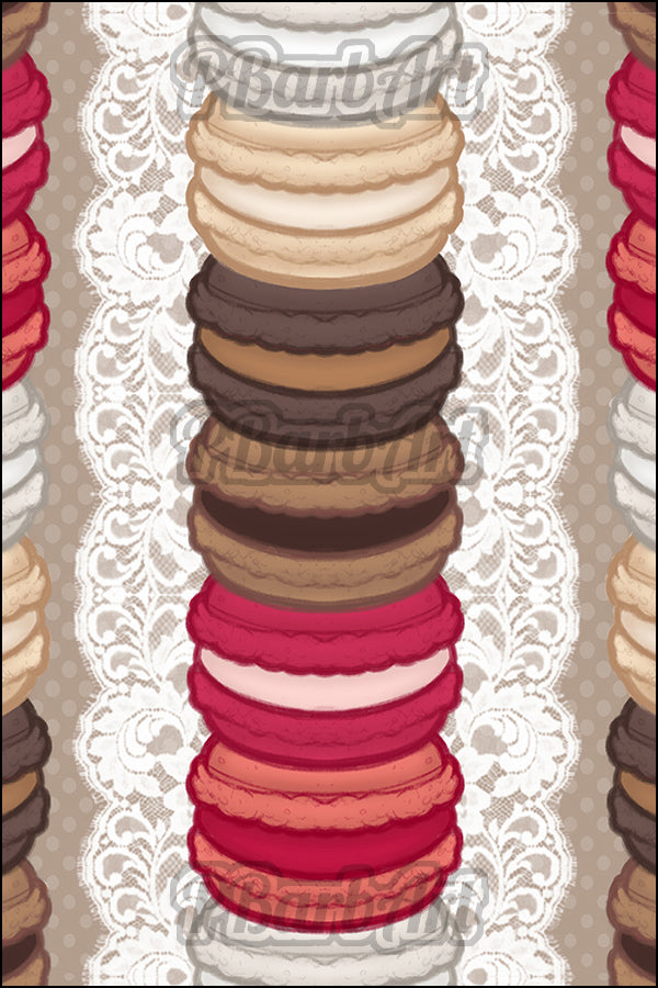 Chocolate-Macarons (Art Print)