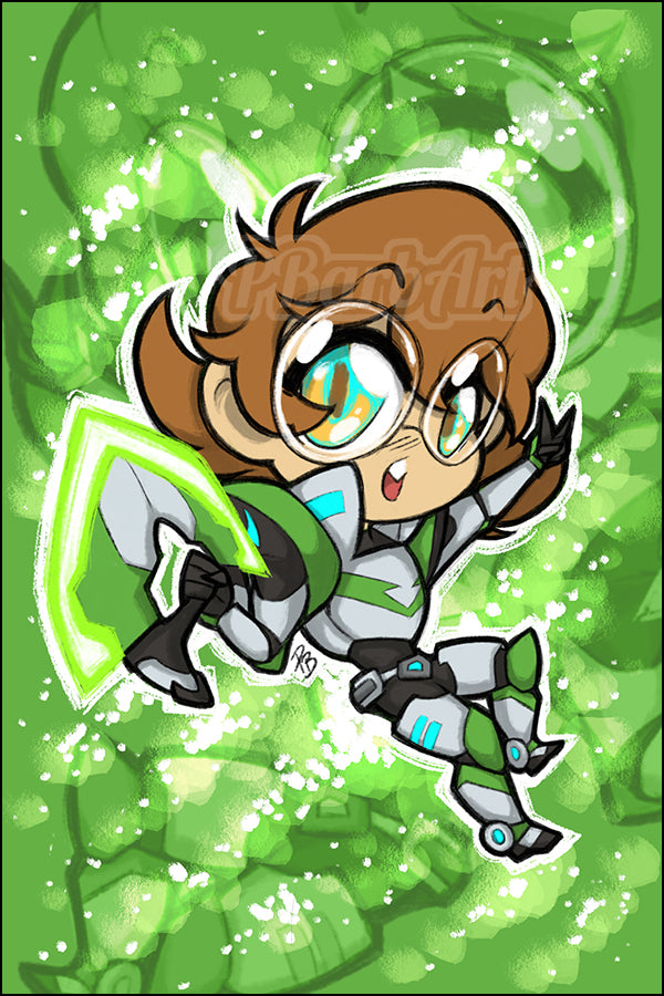 Green-Robot Teen (Art Print)