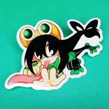 Load image into Gallery viewer, Frog Girl (Vinyl Sticker)
