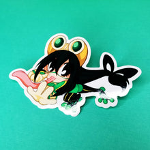 Load image into Gallery viewer, Frog Girl (Vinyl Sticker)
