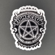 Load image into Gallery viewer, Witch Fight Club - Silver (Vinyl Sticker)

